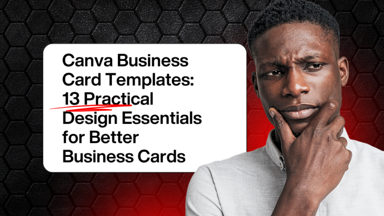 Canva Business Card Templates: 13 Practical Design Essentials for Better Business Cards 3 Canva Business Card Templates 13 Practical Design Essentials for Better Business Cards